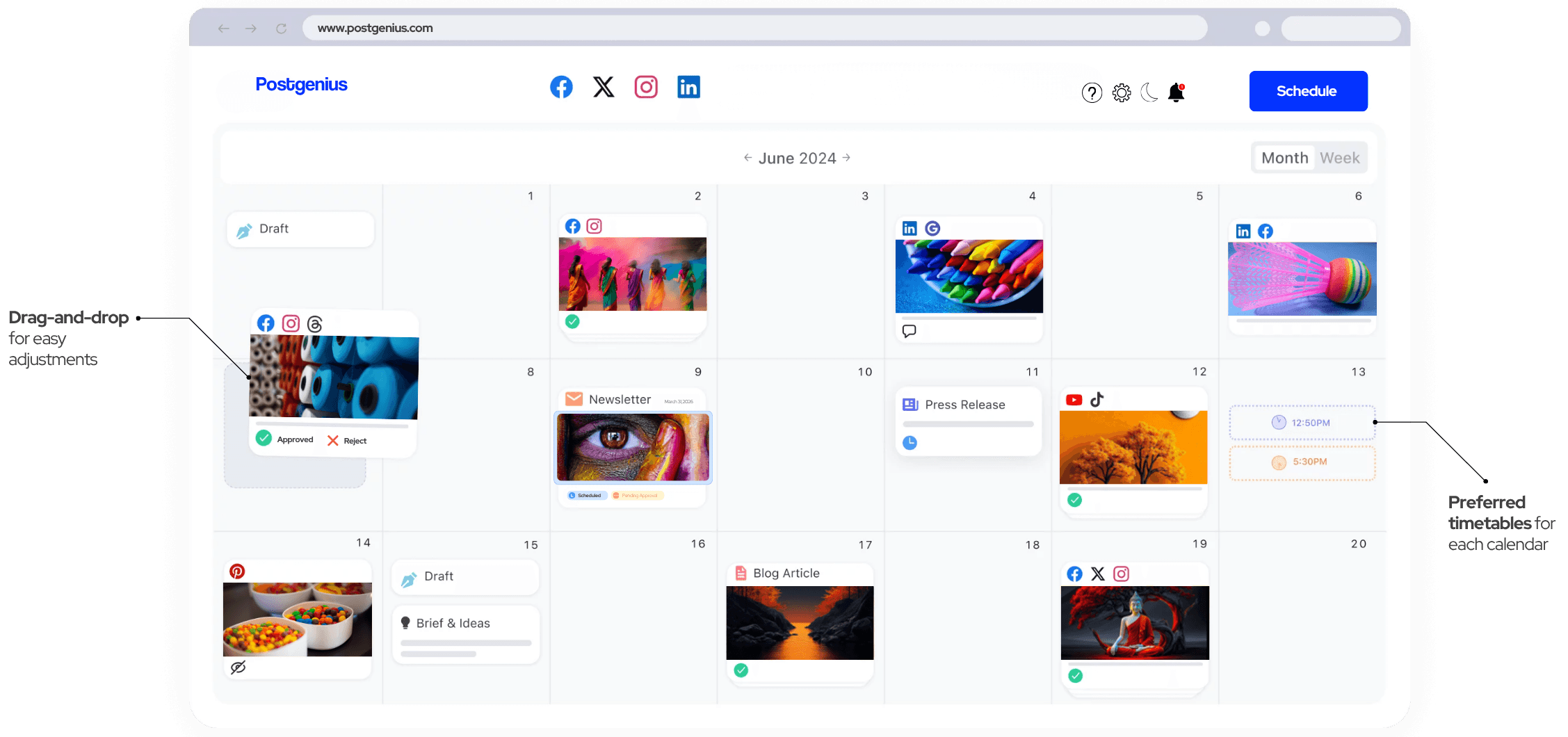 Client workspace organization